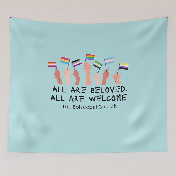 Item preview, All are Beloved.  All are Welcome. designed and sold by Canterbury Episcopal Campus Ministry at Texas Tech University .