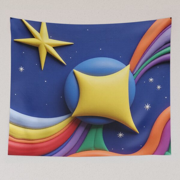 Item preview, violet night 7.1 diff pencil sketch colorful geometric abstract design designed and sold by SmashingDeals.