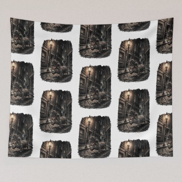 Item preview, Misterio en la niebla: El detective salchicha Noir designed and sold by PictoVibe.
