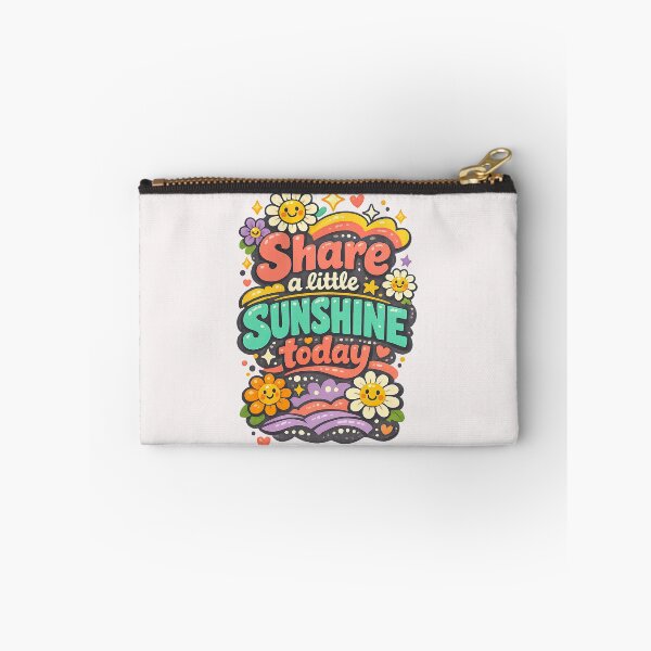 Item preview, Share a Little Sunshine Today Positive Floral Quote Design designed and sold by inkoutninja.