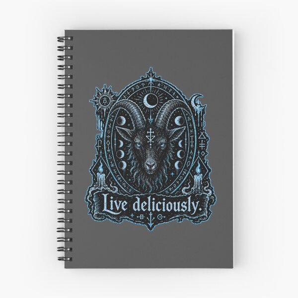 Item preview, Live Deliciously Gothic Black Goat Occult Art Prints designed and sold by PinUpPizzazz.