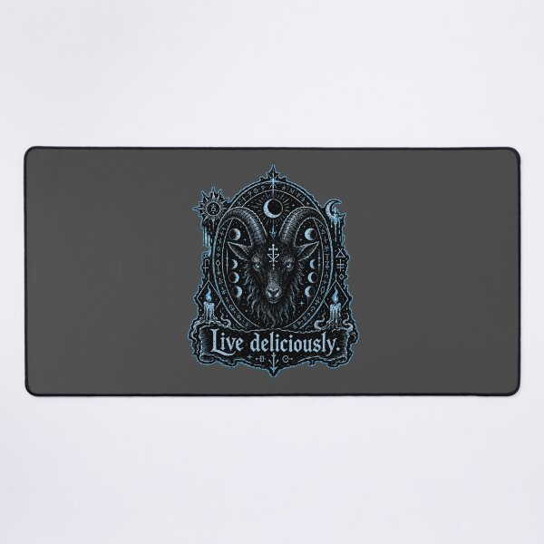 Item preview, Live Deliciously Gothic Black Goat Occult Art Prints designed and sold by PinUpPizzazz.