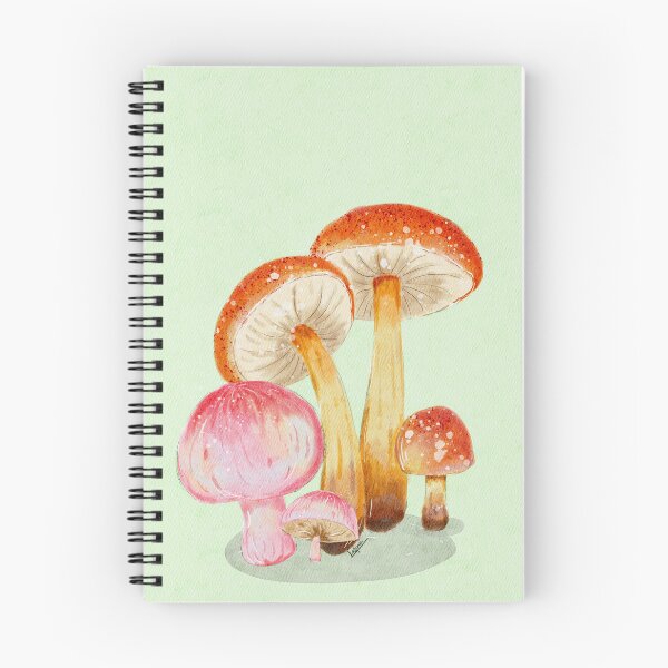 Item preview, Cottagecore Watercolor Mushrooms Botanical Art designed and sold by LafinaArt.