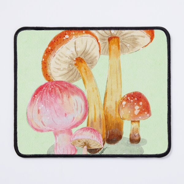 Item preview, Cottagecore Watercolor Mushrooms Botanical Art designed and sold by LafinaArt.