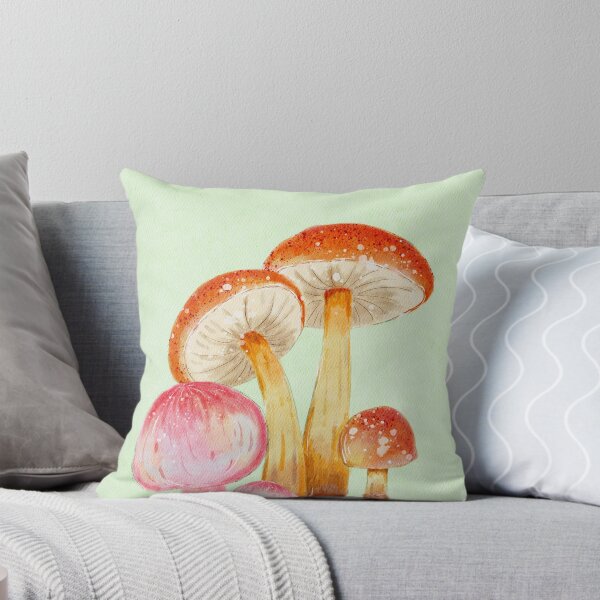 Item preview, Cottagecore Watercolor Mushrooms Botanical Art designed and sold by LafinaArt.