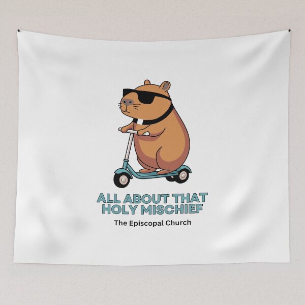 Item preview, All About that Holy Mischief - The Episcopal Church designed and sold by Canterbury Episcopal Campus Ministry at Texas Tech University .