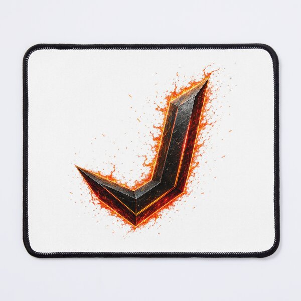 Item preview, InfernoEdge Forge Letter J designed and sold by BlissBlvdShop.