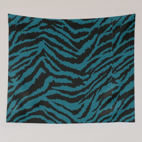 Item preview, Tiger Skin Pattern | Vintage Teal Animal Print designed and sold by The High Hippo.