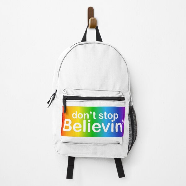 Item preview, Don't Stop Believin' Rainbow Bumper Sticker  designed and sold by Rolographics1.