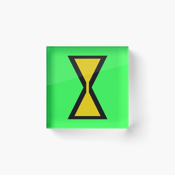 Item preview, Emblema minimalista de reloj de arena geométrico designed and sold by VOIDXX.