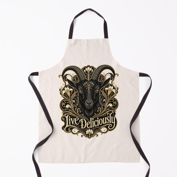 Item preview, Live Deliciously Art Nouveau Black Goat Occult Prints designed and sold by PinUpPizzazz.