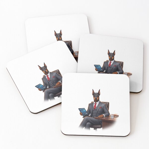 Item preview, Four-Paw Success: Doberman Wall Street Executive designed and sold by PictoVibe.