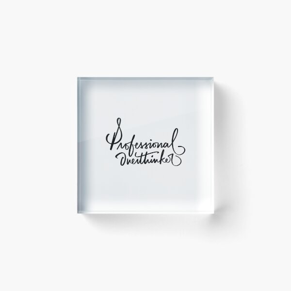Item preview, Professional Overthinker Sticker designed and sold by artbyjadmercph.