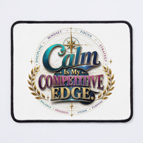 Item preview, Calm Is My Competitive Edge. Motivational Typography Mindset Quote designed and sold by Aarvya Fashion Club ( A.F.C ).