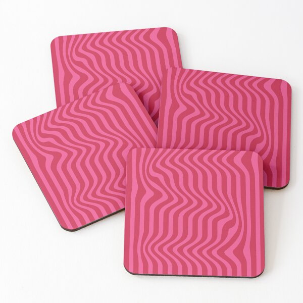 Item preview, Abstract strips pink and red designed and sold by Catspuss.