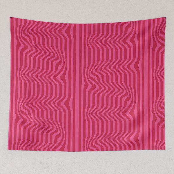 Item preview, Abstract strips pink and red designed and sold by Catspuss.
