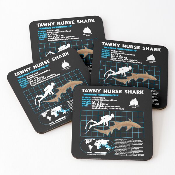 Item preview, Tawny Nurse shark data sheet designed and sold by NicGrayGraphic.