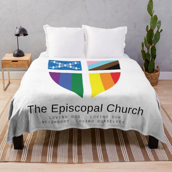 Item preview, Loving - Pride Shield - The Episcopal Church designed and sold by Canterbury Episcopal Campus Ministry at Texas Tech University .