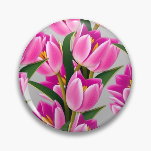 Item preview, Vibrant Pink tulips flowers designed and sold by areezh.