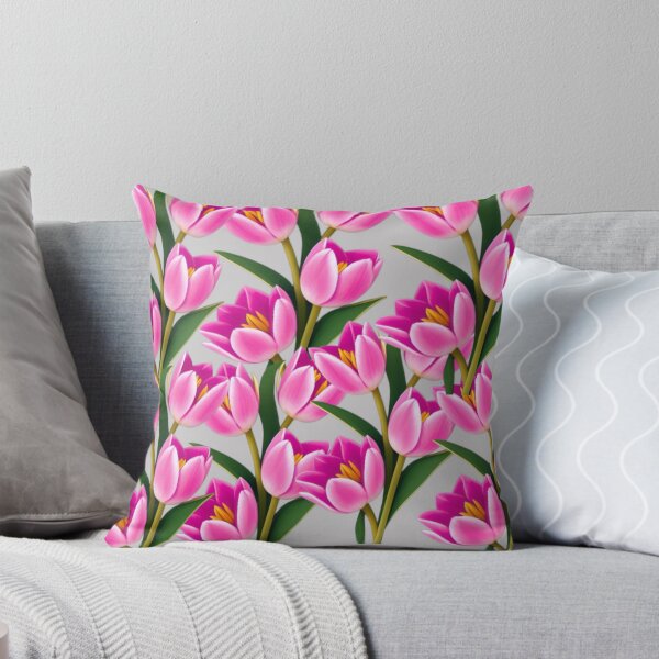 Item preview, Vibrant Pink tulips flowers designed and sold by areezh.