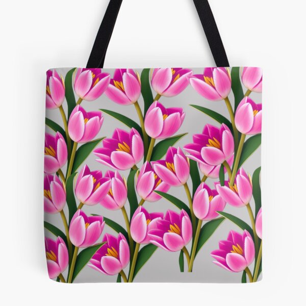 Item preview, Vibrant Pink tulips flowers designed and sold by areezh.