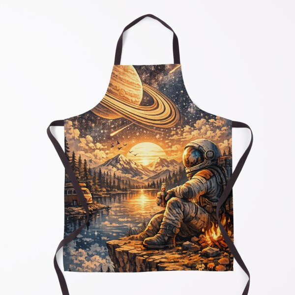 Item preview, Retro Astronaut Cosmic Camping Adventure designed and sold by Mosslume Studio.