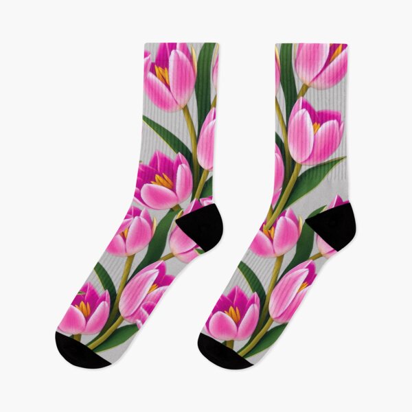 Item preview, Vibrant Pink tulips flowers designed and sold by areezh.