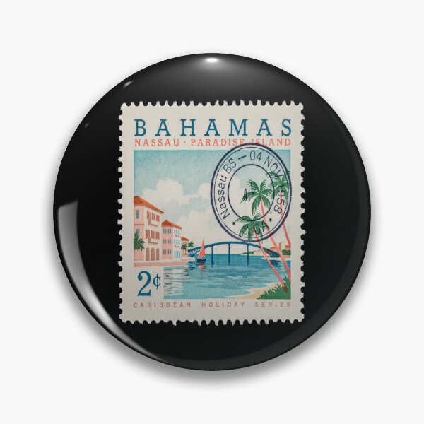 Item preview, Nassau Bahamas Paradise Island Caribbean Postage Stamp Sticker designed and sold by stickercuffs.