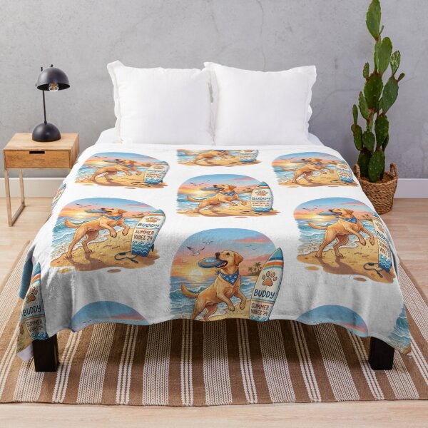 Item preview, Wave of Joy: Labrador Retriever at Beach Sunset designed and sold by PictoVibe.