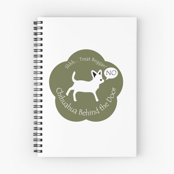 Item preview, Funny Chihuahua Treat Beggar Behind the Door Khaki Base designed and sold by Na7nasColorShop.