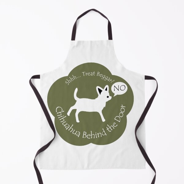 Item preview, Funny Chihuahua Treat Beggar Behind the Door Khaki Base designed and sold by Na7nasColorShop.
