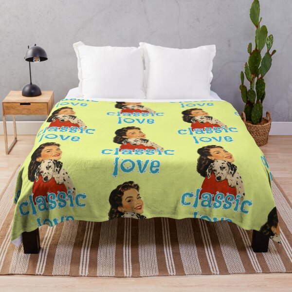 Item preview, Vintage Pinup Woman with Dalmatian Classic Love designed and sold by Mauswohn.