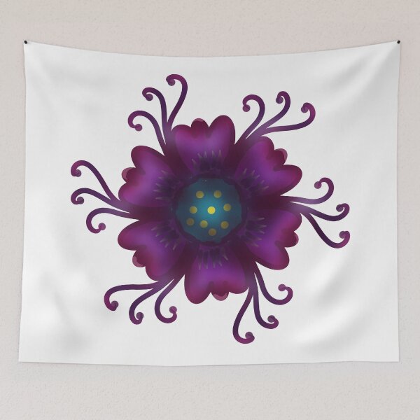 Item preview, Gothic Purple Flower Dark Floral Botanical Original Art Tshirt designed and sold by HopeAndHustle.