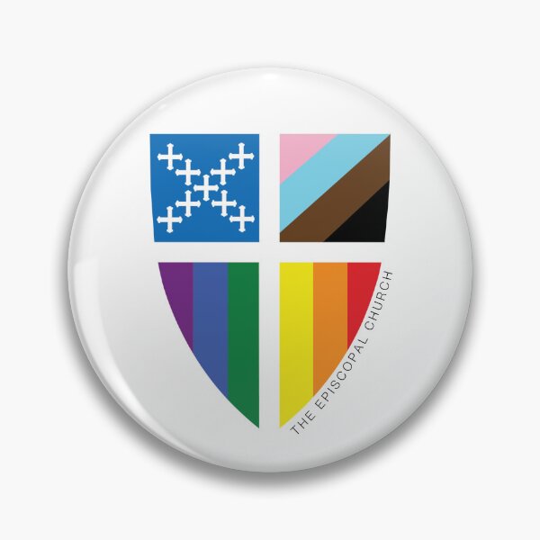 Aperçu de l'œuvre Pride Shield - The Episcopal Church créée et vendue par Canterbury Episcopal Campus Ministry at Texas Tech University .
