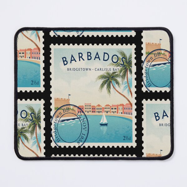 Item preview, Bridgetown Barbados Caribbean Bay Postage Stamp Sticker designed and sold by stickercuffs.