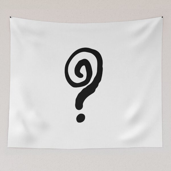 Item preview, How Did I Get Here Question Mark Black designed and sold by ArtCreations79.