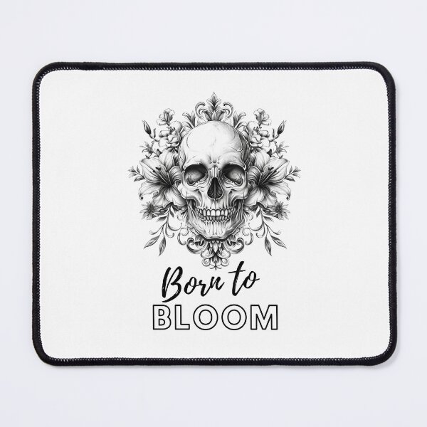 Artikelvorschau, Born to Bloom – Floral Skull Gothic Design entworfen und verkauft von Ginetta0815.