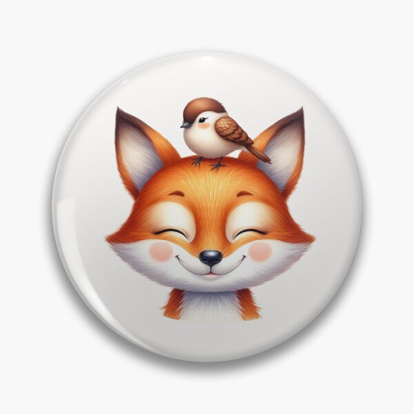 Item preview, Cute Baby Fox and Bird designed and sold by VibeShift Studio.