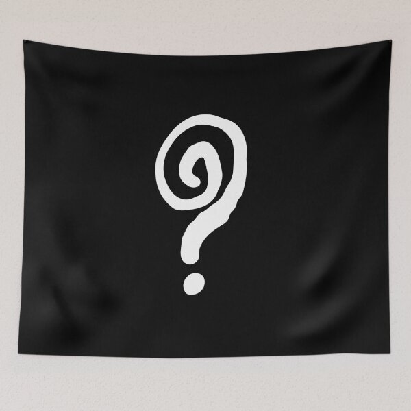 Item preview, How Did I Get Here Question Mark White designed and sold by ArtCreations79.