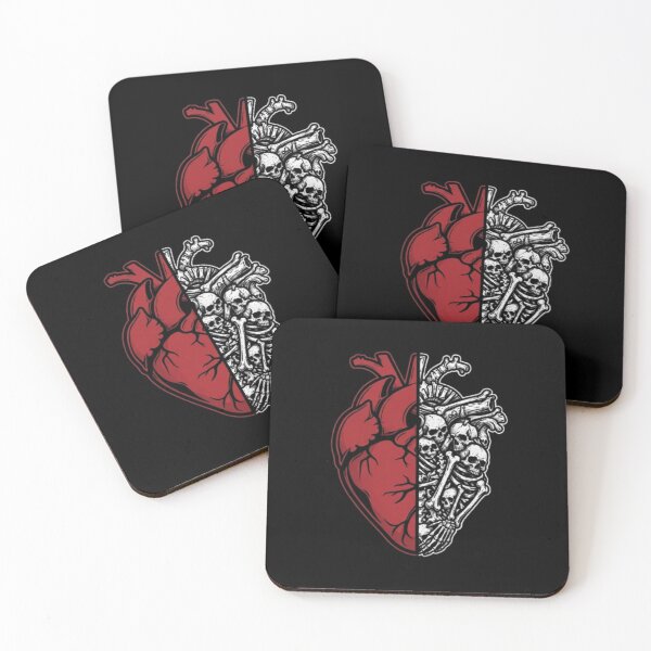 Item preview, Gothic Split Anatomical Heart and Skull Bones designed and sold by Covenist.