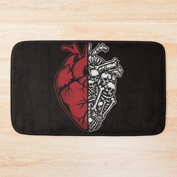 Item preview, Gothic Split Anatomical Heart and Skull Bones designed and sold by Zacushi.