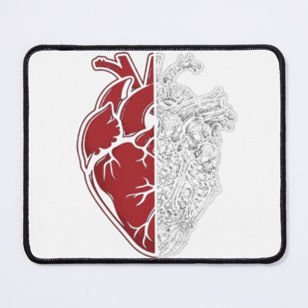 Item preview, Gothic Split Anatomical Heart and Skull Bones designed and sold by Zacushi.