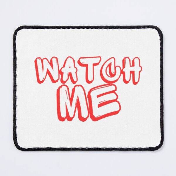 Item preview, Watch Me - Bold Red Y2K Bubble Text designed and sold by Mittal-Designs.