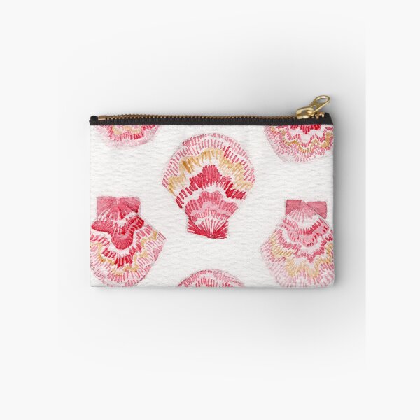 Item preview, Pattern of pink scallop shells in watercolor. designed and sold by KPierceArt.
