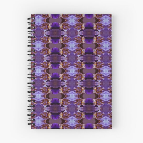 Item preview, Purple Iris Kaleidoscope — Wide Symmetrical Floral Pattern, Violet & Gold Botanical designed and sold by Andrey Yurkevich Art.