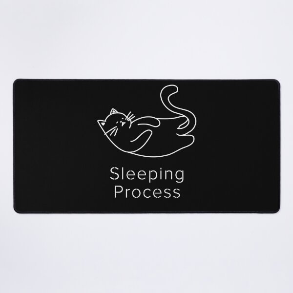 Item preview, Sleeping Process Cat – Funny System Sleep Mode Minimalist Cat Design designed and sold by ContigoART.