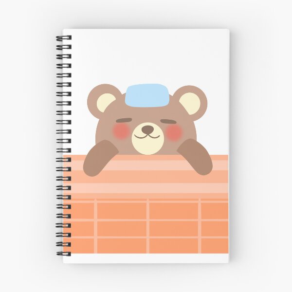 Item preview, Cute Japanese Onsen Bear Relaxing Gift designed and sold by Porpor Artwork.