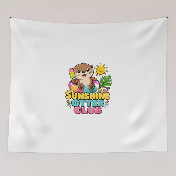 Item preview, Cute Sunshine Otter Summer Club designed and sold by Lobory.