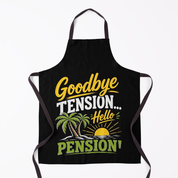 Item preview, Goodbye Tension Hello Pension Funny Retirement Beach Lifestyle Design designed and sold by msaloyach.