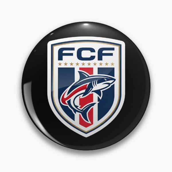 Item preview, FCF Shark Crest Sticker | Shark Football Club Logo | Soccer Badge Design | Sports Emblem Graphic | Shark Fan Gift designed and sold by Bhaskar Digital Art.
